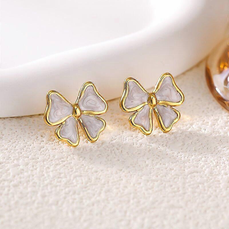 Mini Bow Enamel Studs