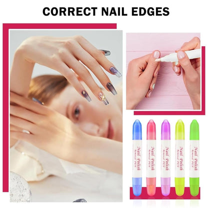 Nail Polish Remover Pen/Corrector (Refillable) with 3 Extra Tips