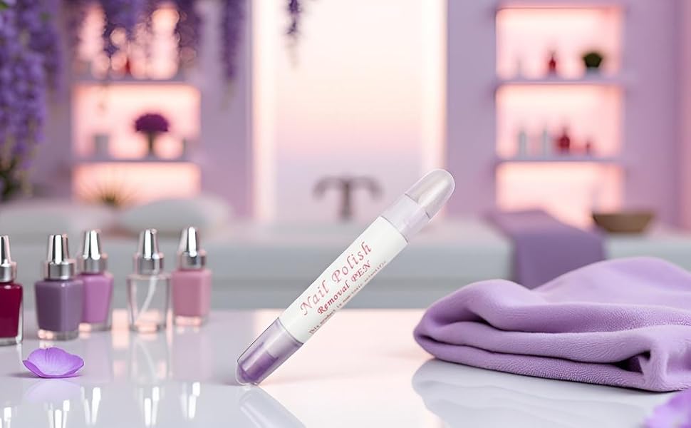 Nail Polish Remover Pen/Corrector (Refillable) with 3 Extra Tips