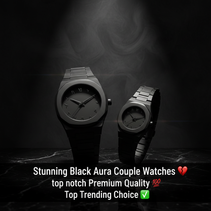 Black Aura Couple Watch