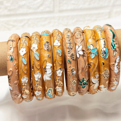 Antique Meena Kari Bangle-Waterproof Party Wear