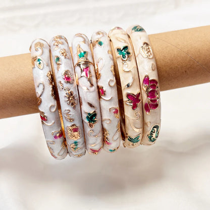 Antique Meena Kari Bangle-Waterproof Party Wear