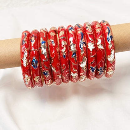 Antique Meena Kari Bangle-Waterproof Party Wear