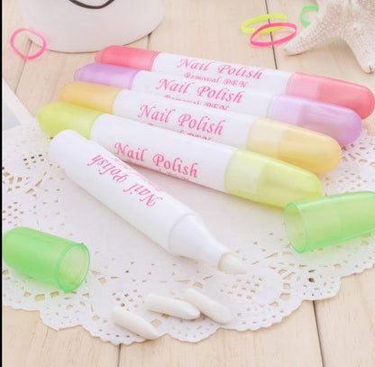 Nail Polish Remover Pen/Corrector (Refillable) with 3 Extra Tips