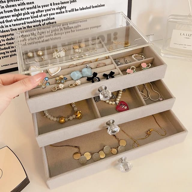 3 Layered Jewellery Organizer