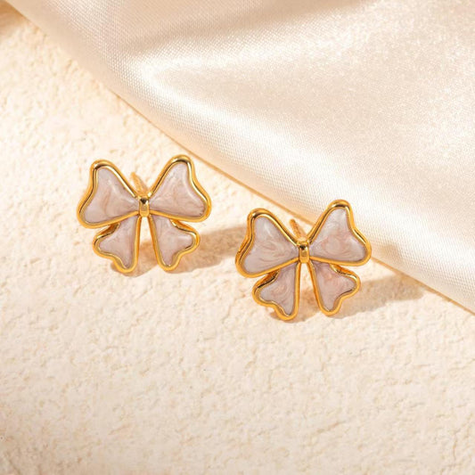 Mini Bow Enamel Studs