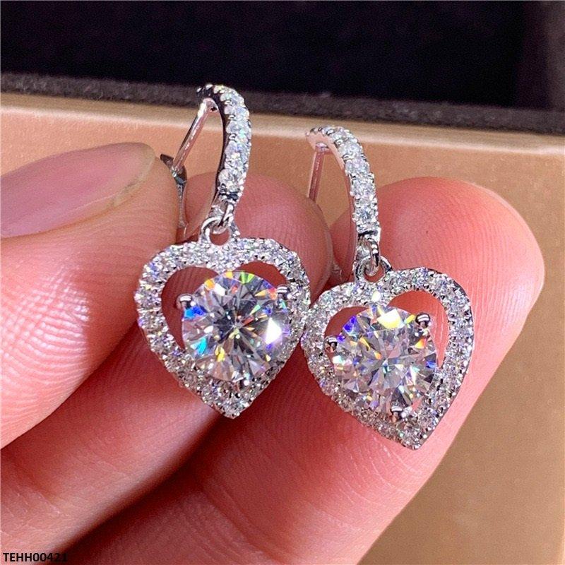 Heart Drop Silver Hoop Earrings for Women – Casual & Party Wear Round Hoops