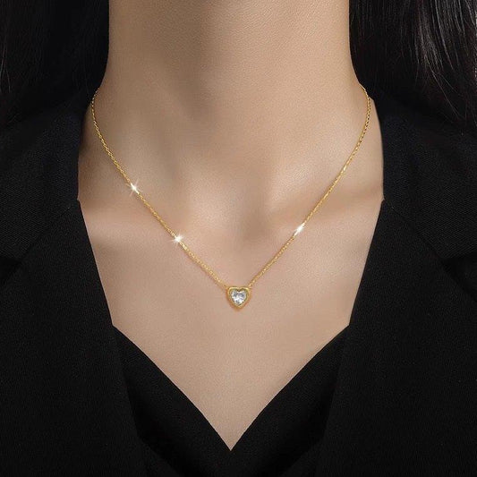 Stainless Steel Heart Pendant Necklace for Women – Casual ,Party Wear for Her!