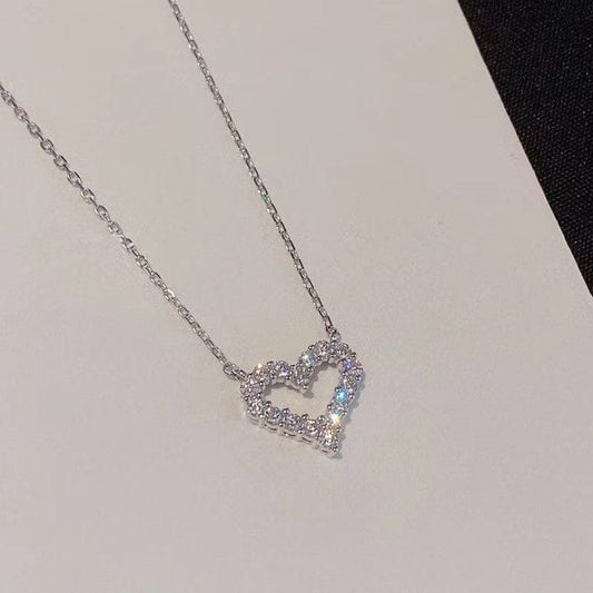 Silver Heart Necklace for Women | Stylish Alloy Fashion Jewelry