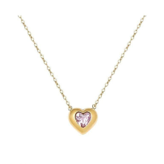 Stainless Steel Heart Pendant Necklace for Women – Casual ,Party Wear for Her!