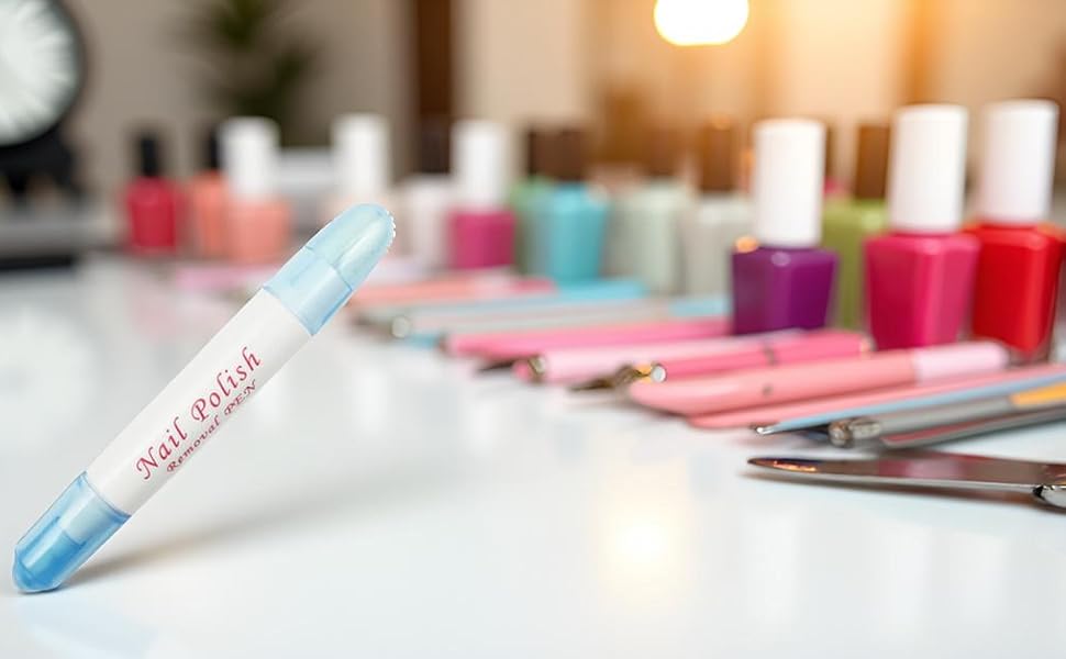 Nail Polish Remover Pen/Corrector (Refillable) with 3 Extra Tips
