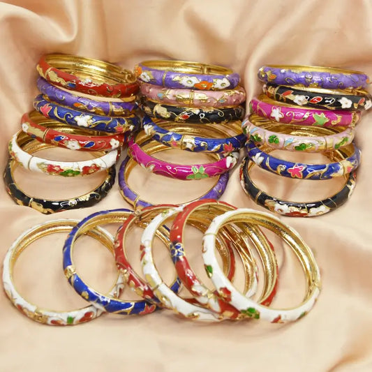 Antique Meena Kari Bangle-Waterproof Party Wear