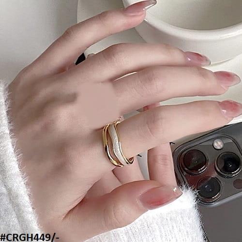 Painted White Adjustable Rings