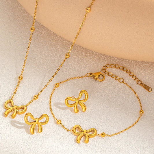 Bow pookie Jewelry Combo Set
